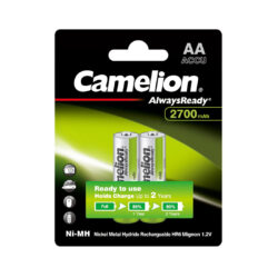 Аккумулятор CAMELION AlwaysReady Ni-MH Rechargeable NH-AA2700ARBP2 2 шт. в блистере